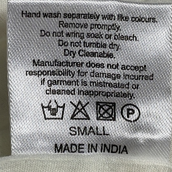 Merlette Cream White Eyelet Long Sleeve Shift Babydoll Mini Dress Sz S - Picture 14 of 15